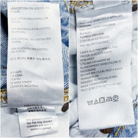 WE THE FREE Fast Times High-Rise Mom Jean Ripped Knees Button Fly Size 32 - Picture 9 of 9